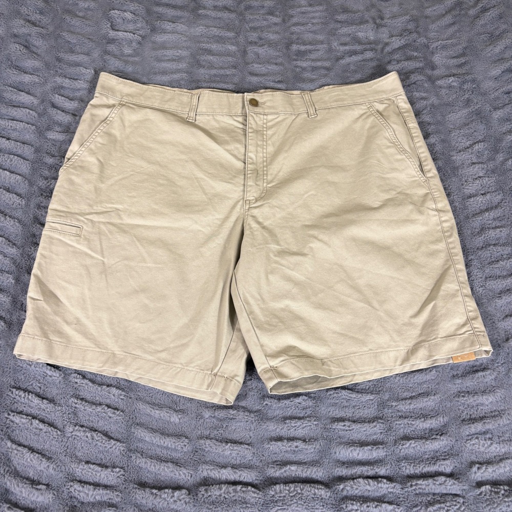 Brahma Men Utility Work Shorts 44 Stone Wash Tan Stretch 9 Inseam BR16100150199B